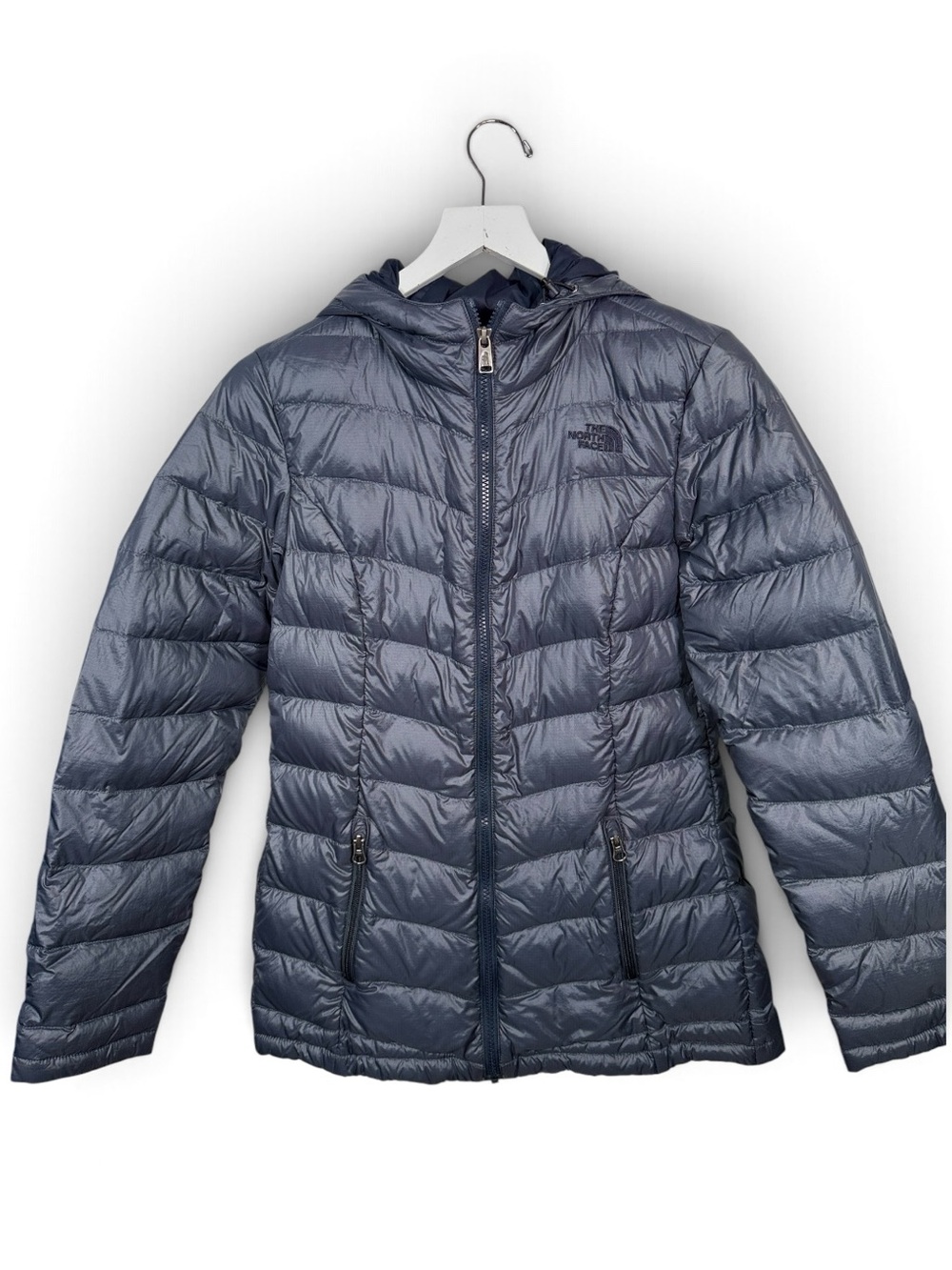 The North Face Women’s Loralei Down Hooded Jacket in Blue W2564 Sz S